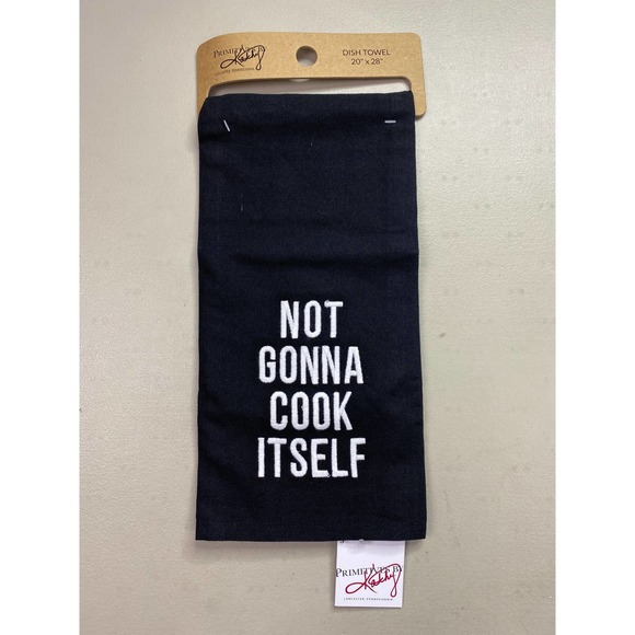 Not Gonna Cook Itself Kitchen Dish Towel Grill Cookout Father's Day Gift Idea - Picture 3 of 5